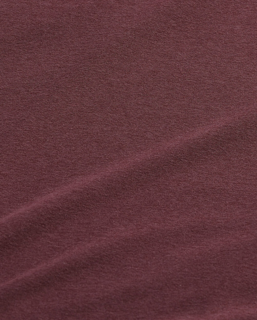 Long Sleeve Active Tee - Branded-Maroon-Detail3