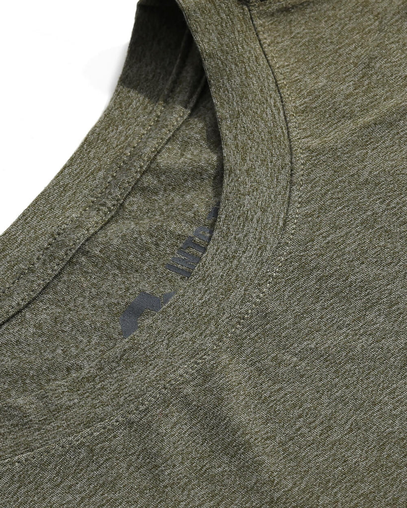 Long Sleeve Active Tee - Non-Branded-Olive Green-Detail1