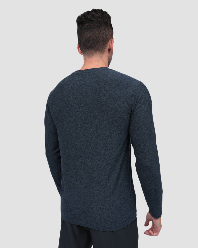 Long Sleeve Active Tee - Branded-Navy-Back--Zach---L