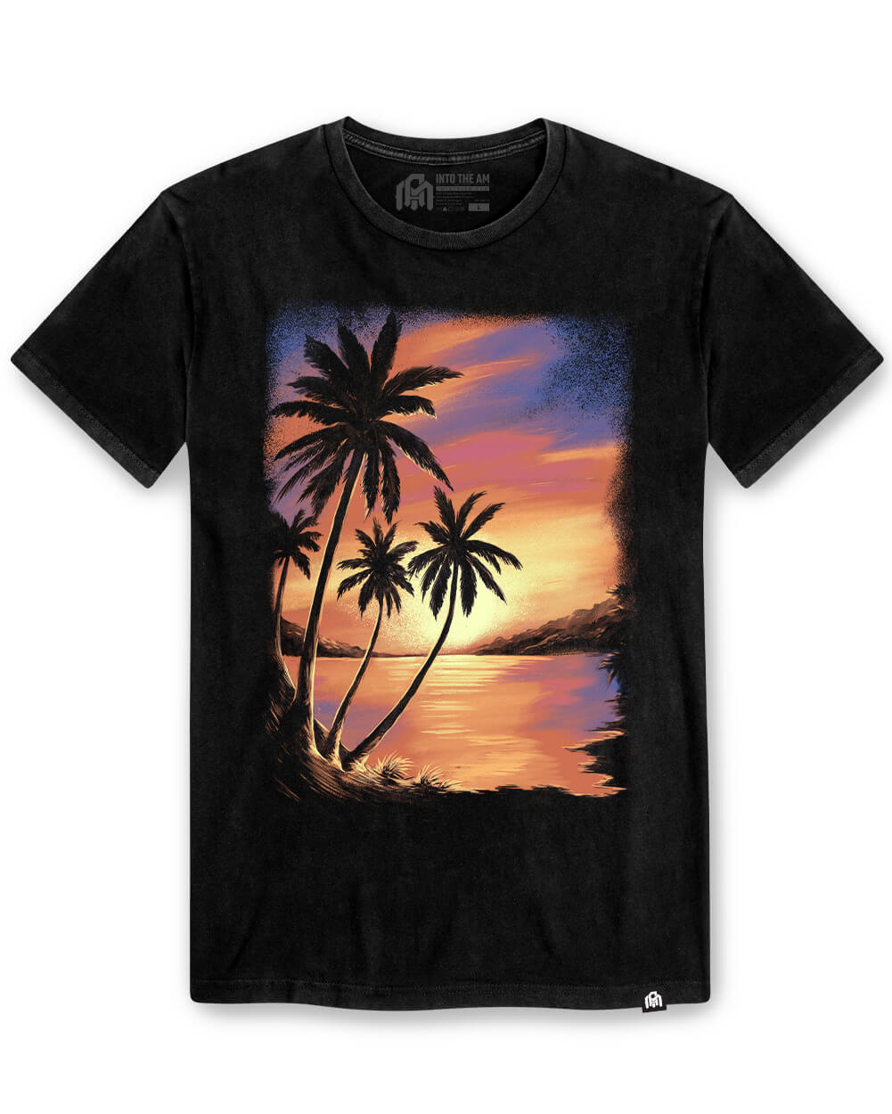 Amber Coast Vintage Tee-Vintage Black-Regular-Mock--Model---L