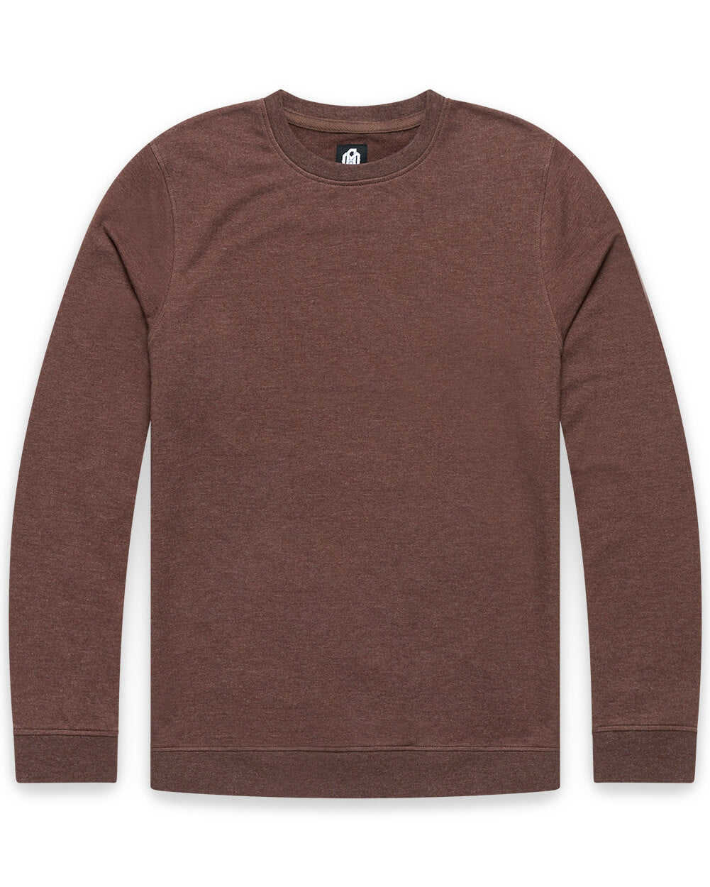 Crewneck Sweatshirt - Non-Branded-Brown-Regular-Mock--Zac---L
