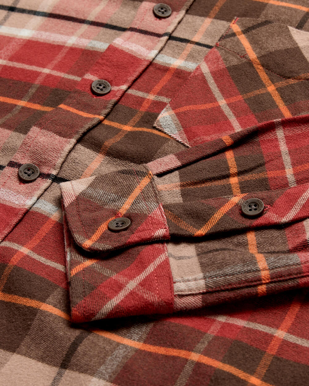 Fairbanks Flannel-Rusty Red Multi-Regular-Detail--Model---L