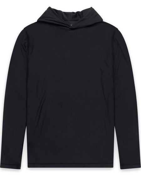 Long Sleeve Hooded Active Tee - Non-Branded-Black-Regular-Mock--Zac---L