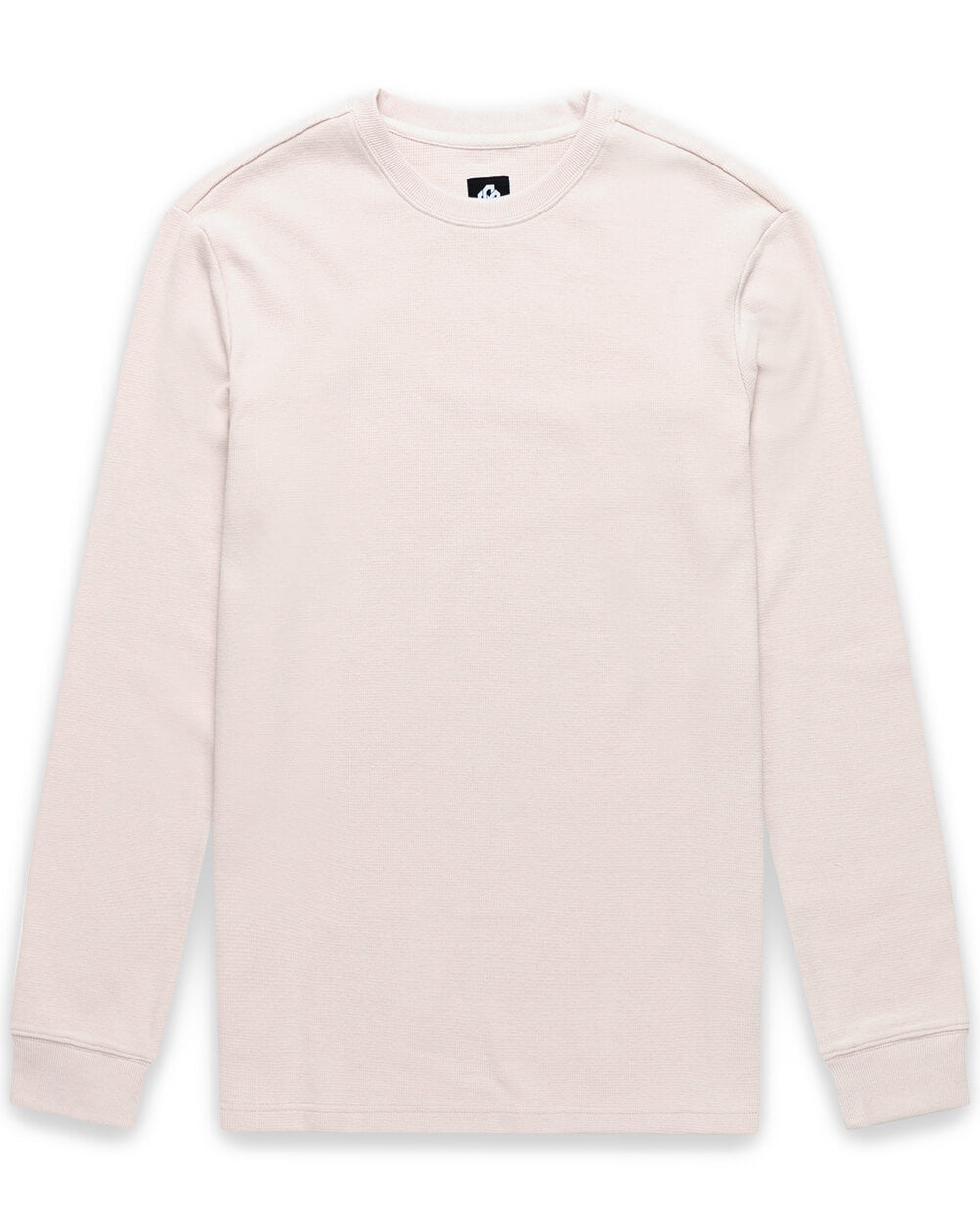 Long Sleeve Waffle Knit Crew - Non-Branded-Beige-Regular-Mock--Zac---L