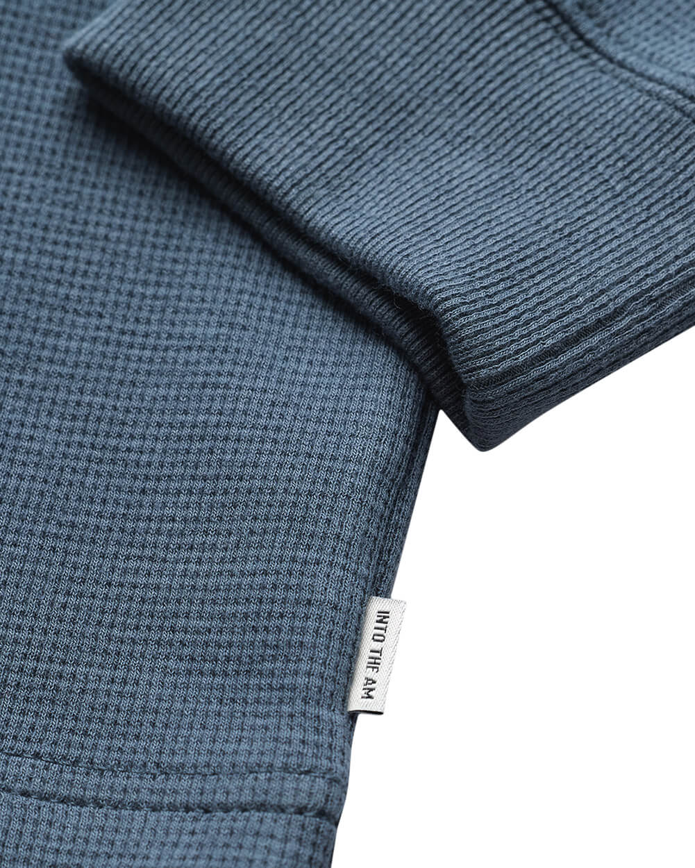 Long Sleeve Waffle Knit Henley-Indigo-Deatil2--Model---M-Regular