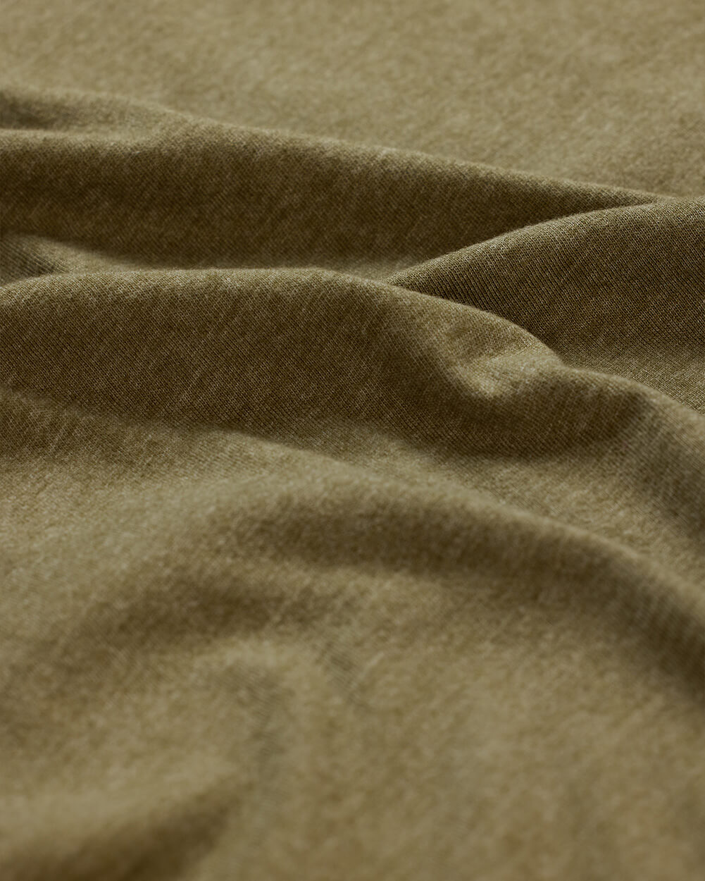 Basic Tee - Non-Branded-Olive Green-Detail 2--Nico---L-Regular