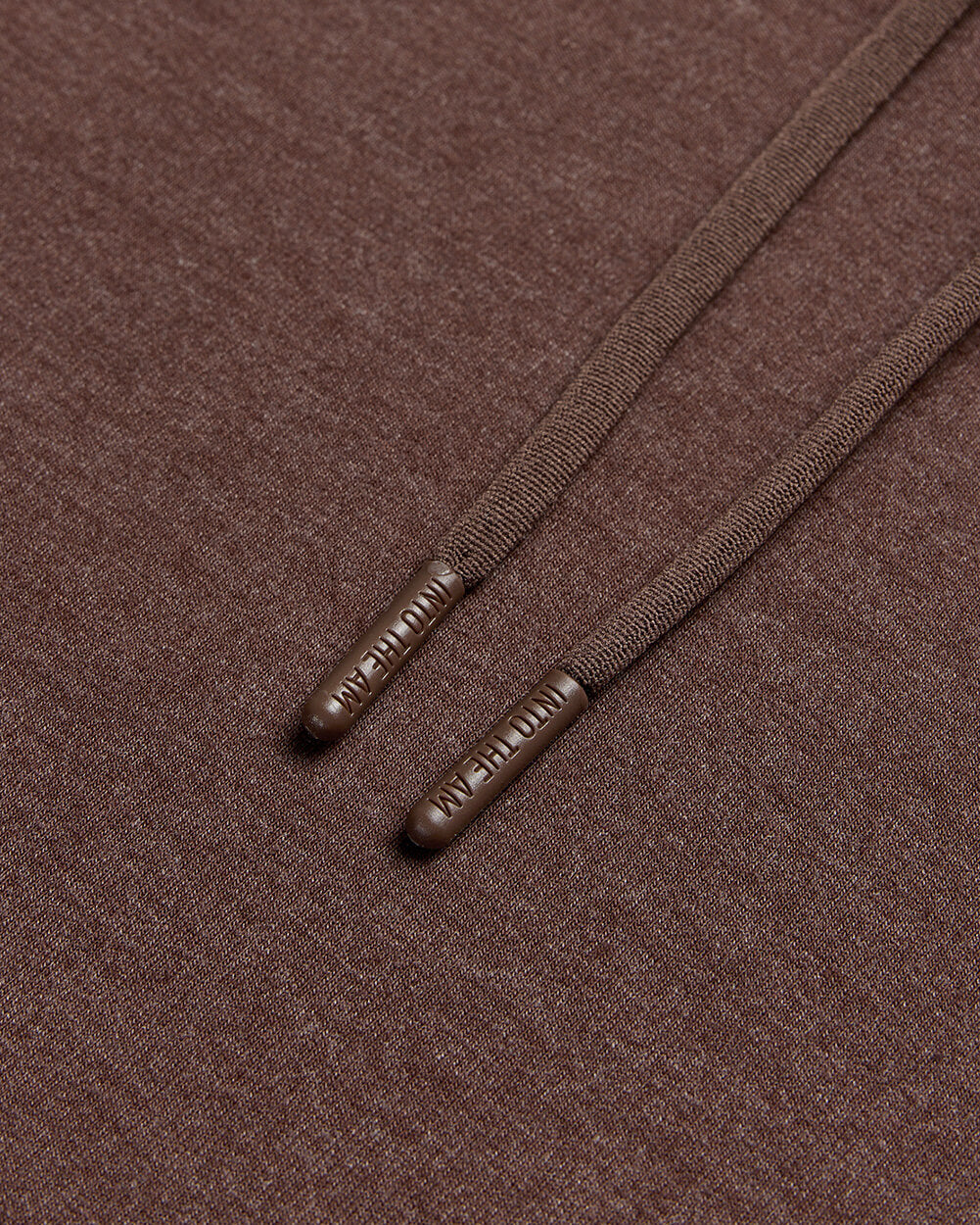 Pullover Hoodie (Classic Pocket) - Non-Branded-Brown-Regular-Detail2--Model---L