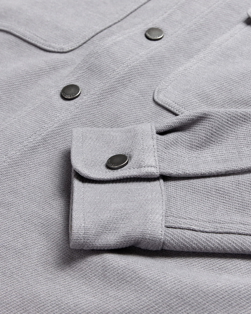 Sierra Shirt Jacket-Grey-Regular-Detail--Zac---L
