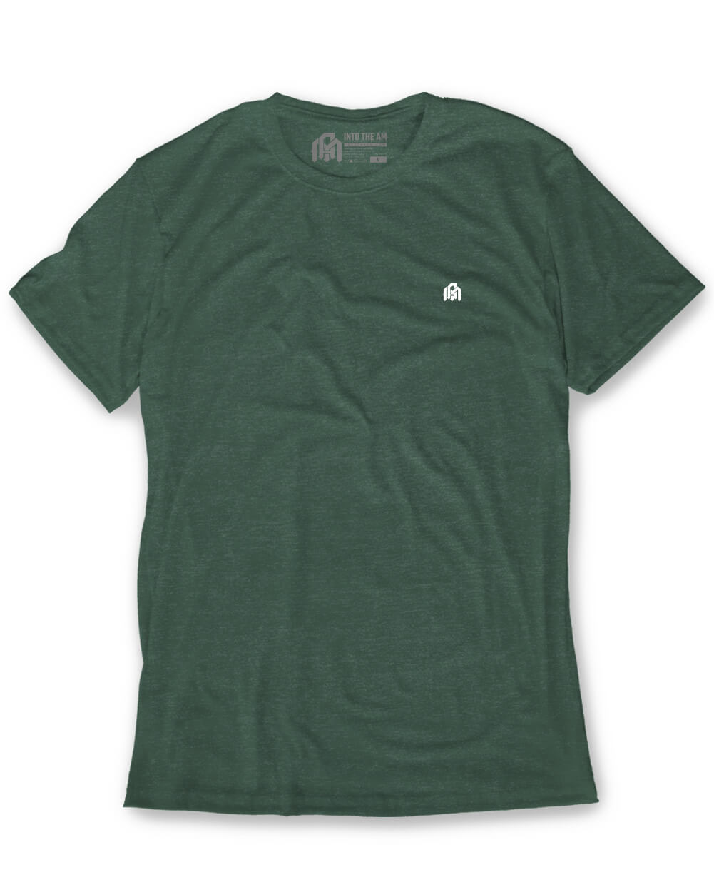 Basic Tee - Branded-Forest Green-Mock--Model---M-Regular