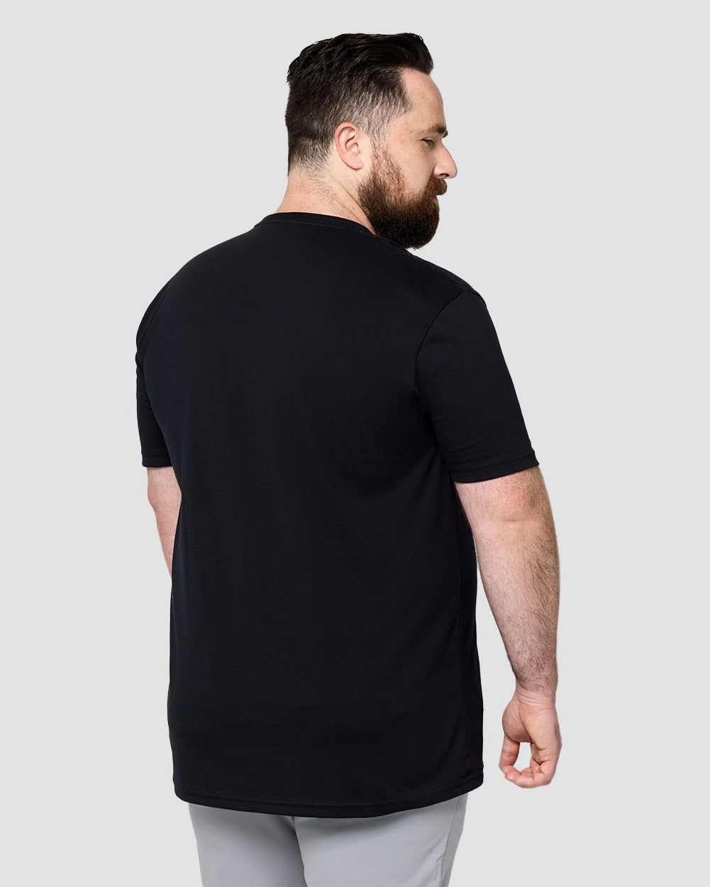 Basic Tee - Branded-Black-Back--Model---M-Regular