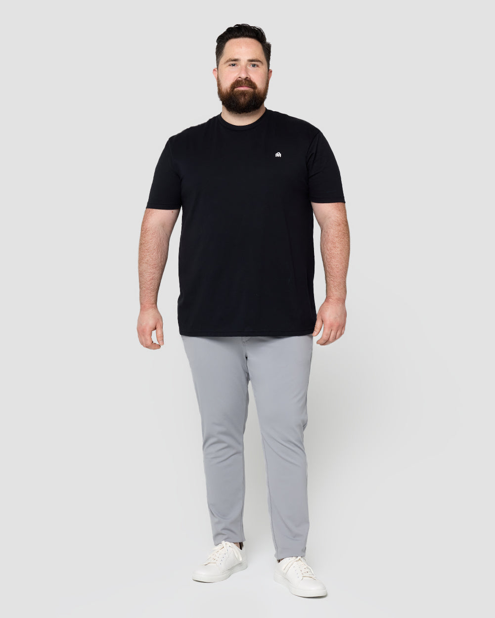 Basic Tee - Branded-Black-Full--Model---M-Regular