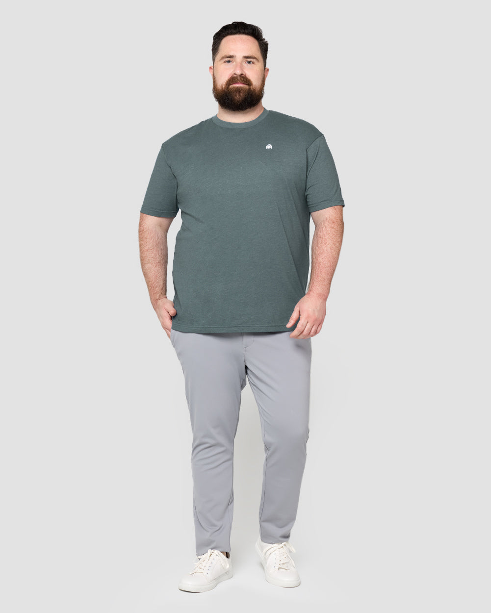 Basic Tee - Branded-Indigo-Full--Model---M-Regular
