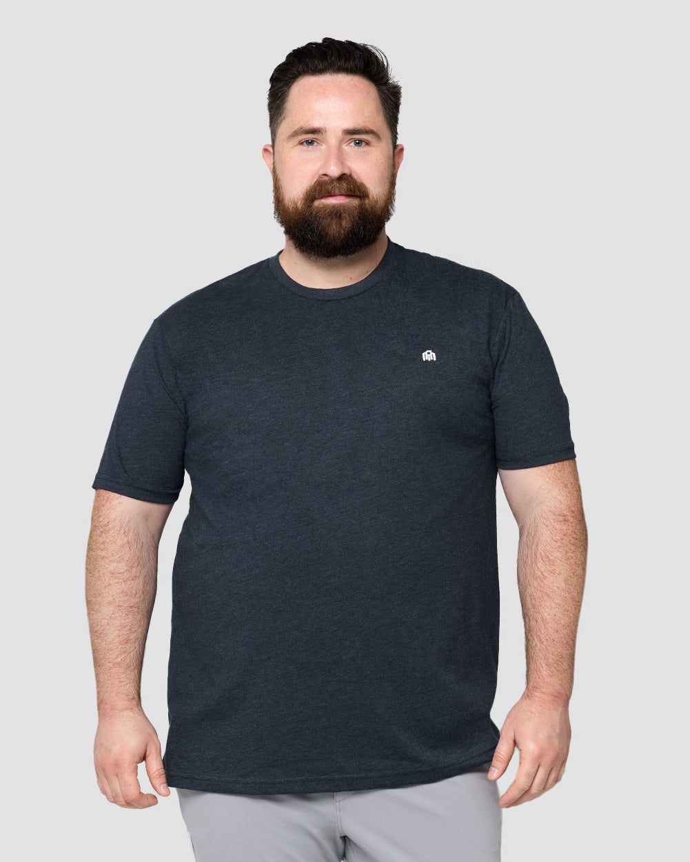 Basic Tee - Branded-Navy-Full--Model---M-Regular