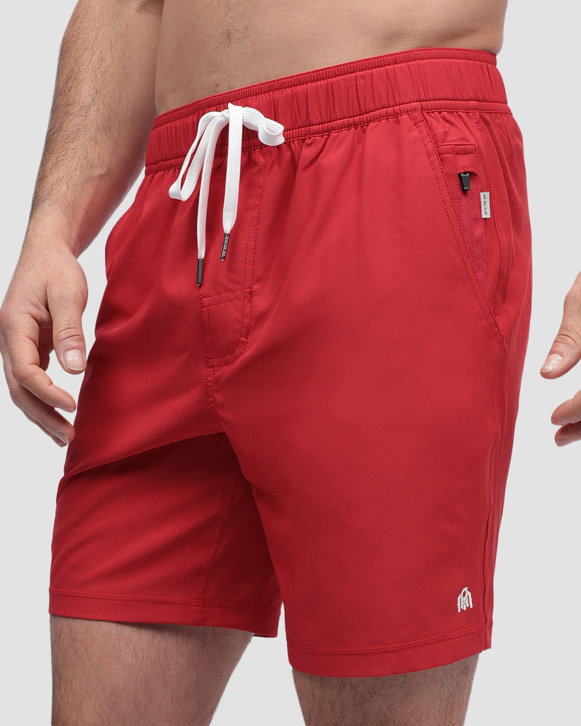 Active Shorts - Branded-Red-Front2--Alex---M