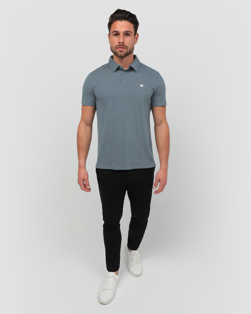 Polo - Branded-Indigo-Full--Model---M-Regular