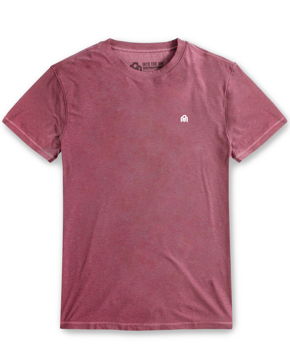 Active Tee - Branded-Maroon-Front-Regular