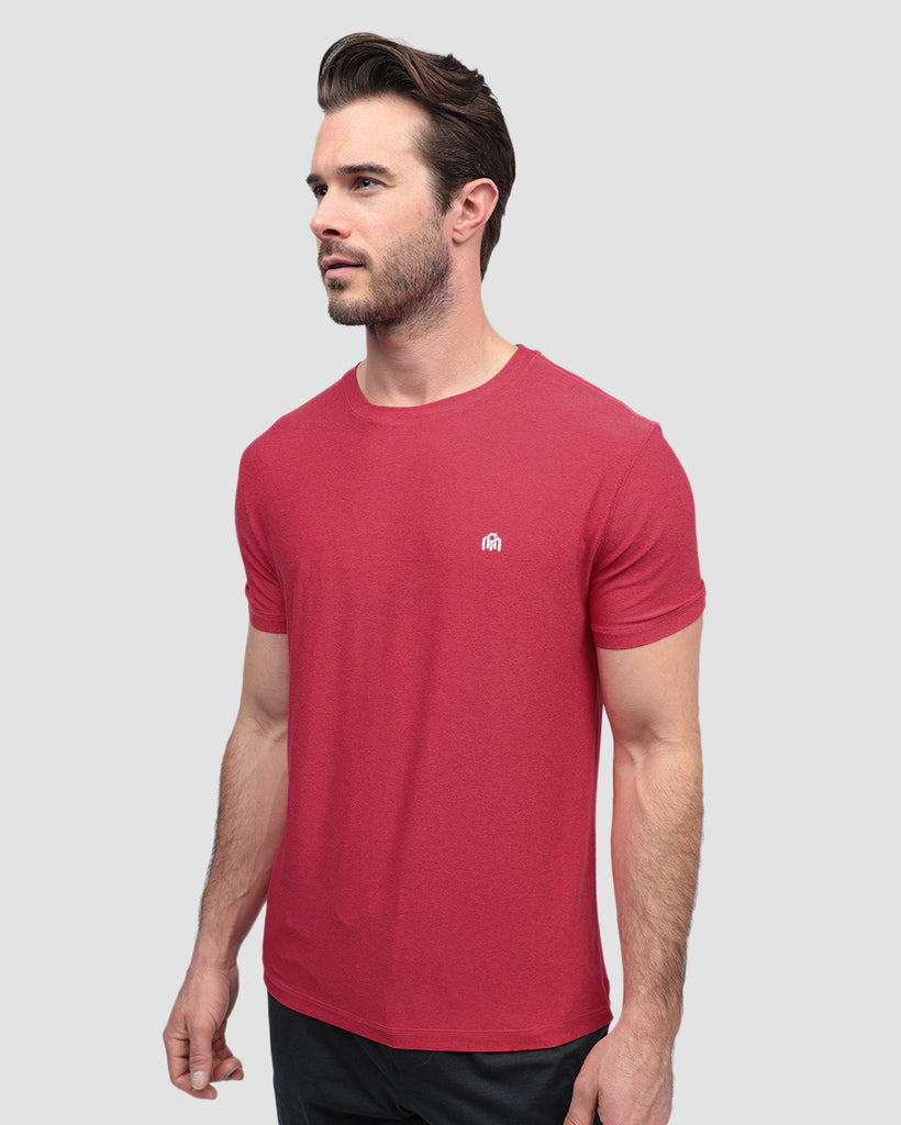 Active Tee - Branded-Red-Front--Alex---M