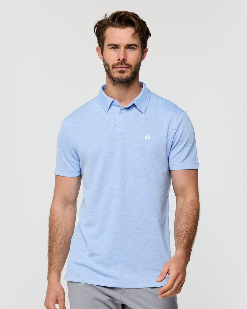 Performance Polo - Branded-Regular-Columbia Blue-Front--Alex---M