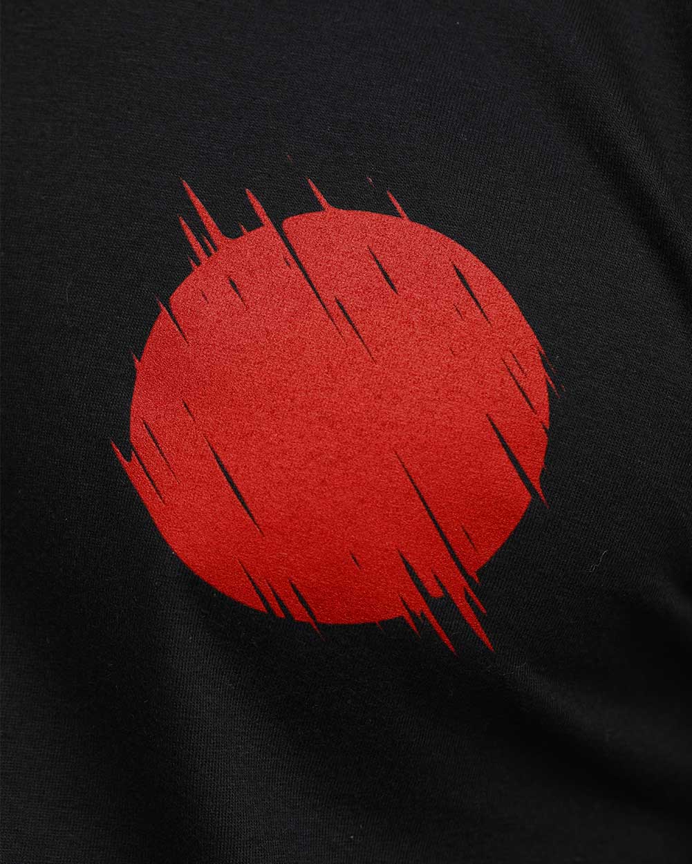 Cosmic Dawn Tee-Black-Regular-Detail--Model---L