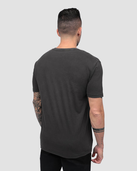 Cosmic Wanderer Vintage Tee-Vintage Graphite Black-Regular-Back--Zach---L