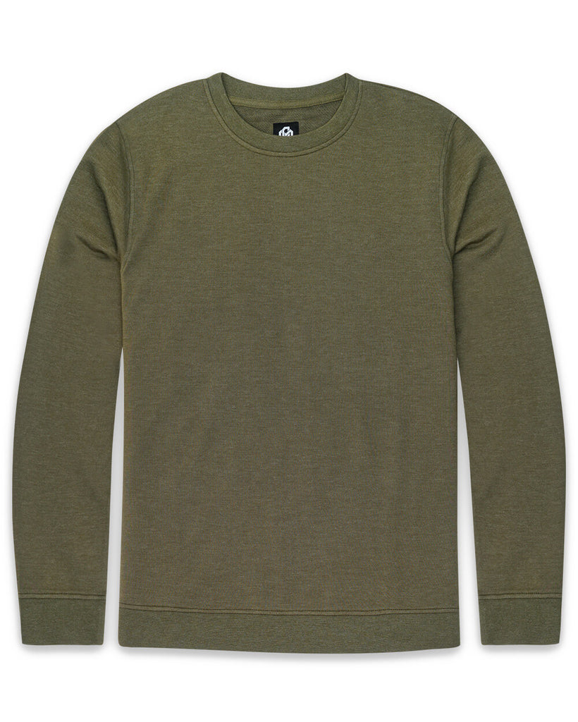 Crewneck Sweatshirt - Non-Branded-Olive Green-Front