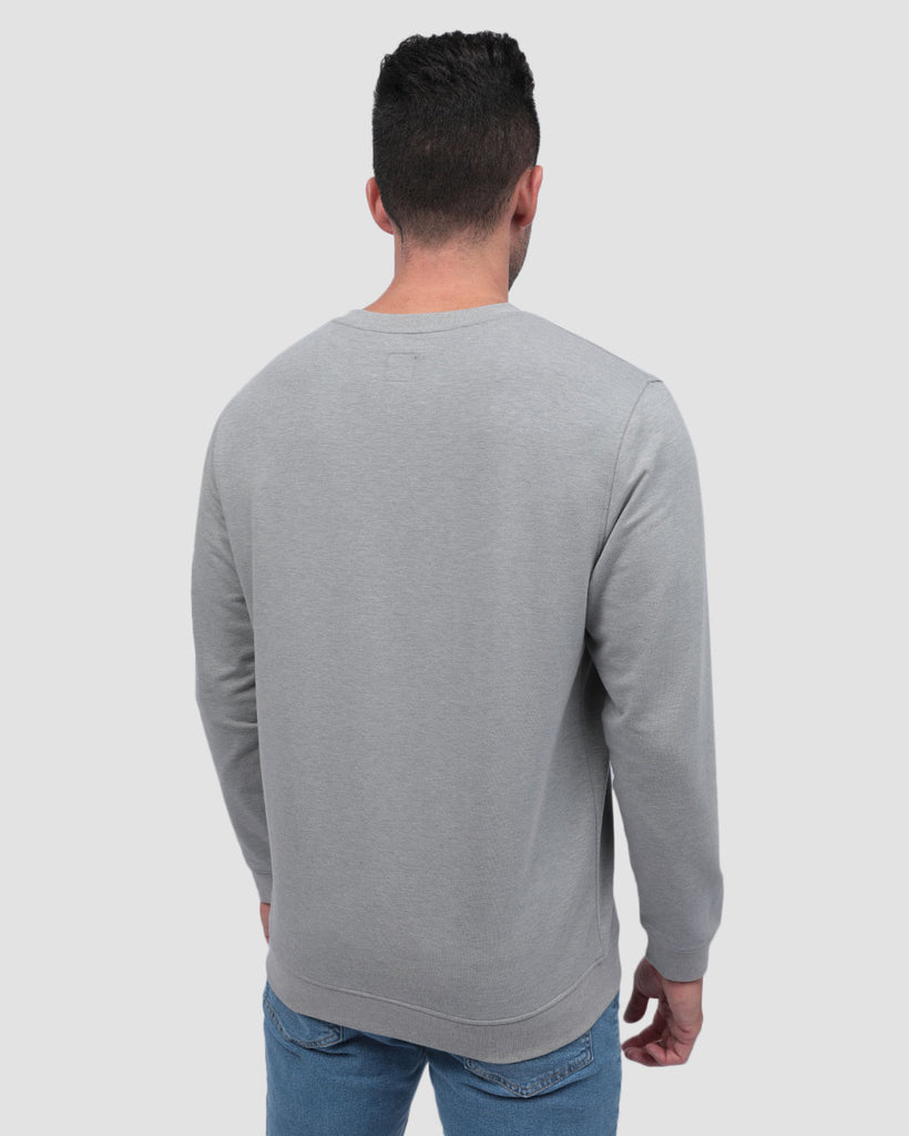 Crewneck Sweatshirt - Non-Branded-Grey-Back--Zach---L