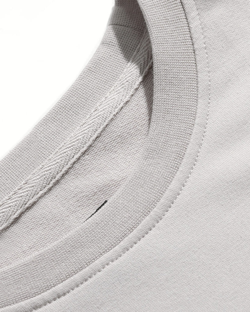 Crewneck Sweatshirt - Branded-Beige-Detail