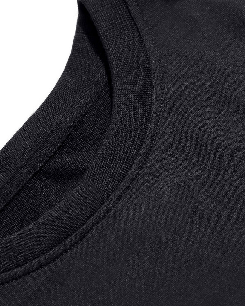 Crewneck Sweatshirt - Non-Branded-Black-Detail