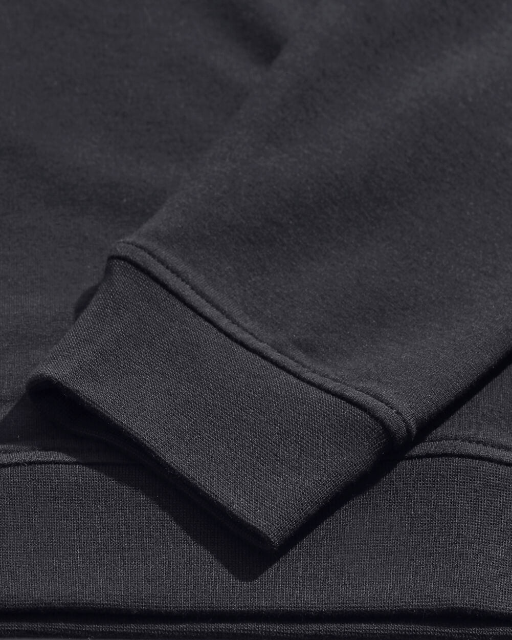 Crewneck Sweatshirt - Non-Branded-Black-Detail 3
