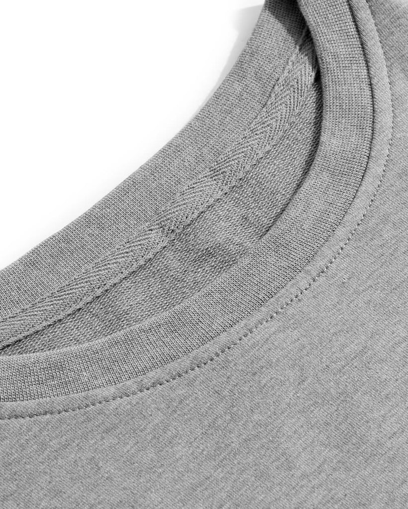 Crewneck Sweatshirt - Branded-Grey-Detail