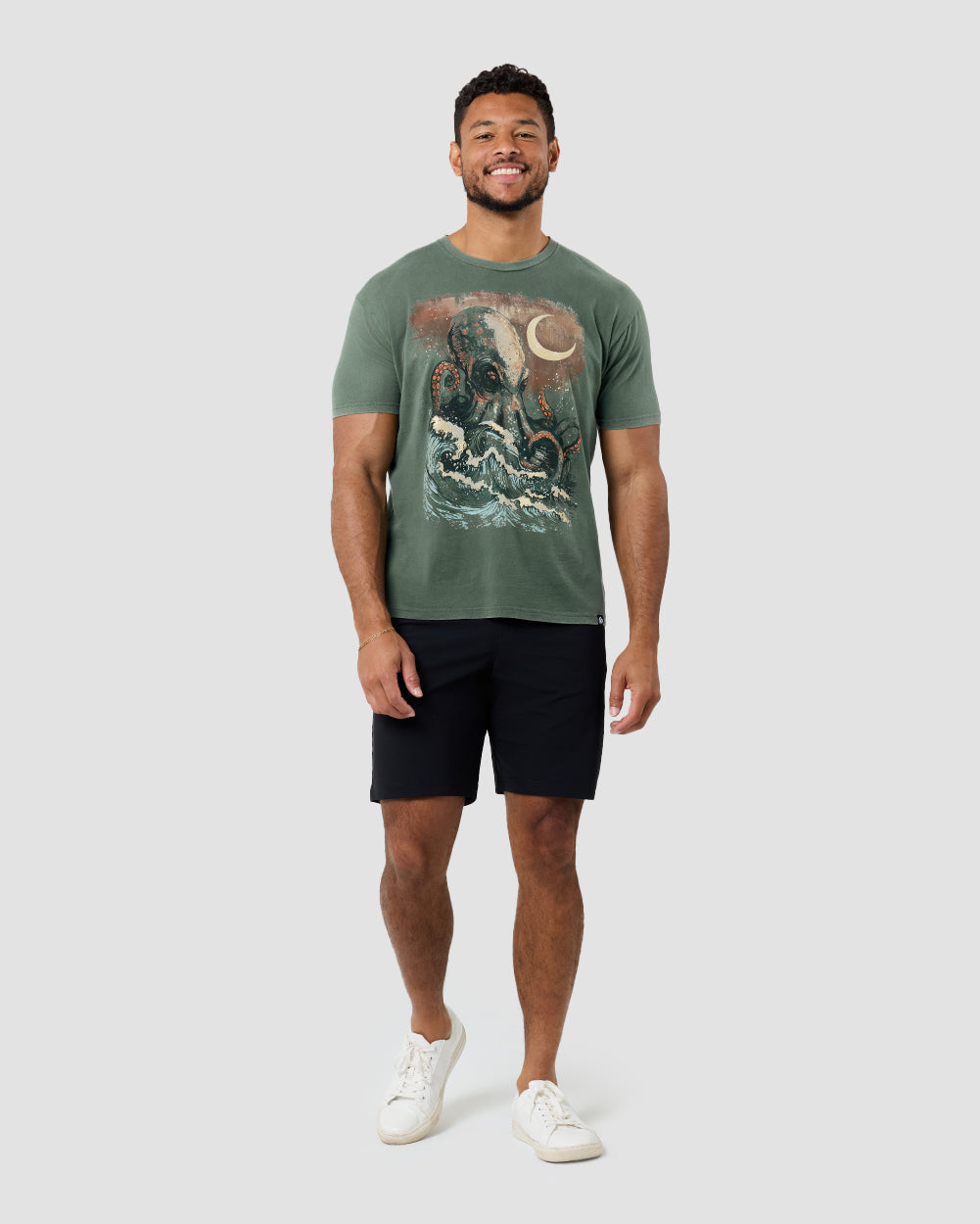 Deep Siege Vintage Tee-Vintage Royal Pine-Regular-Full--Model---L