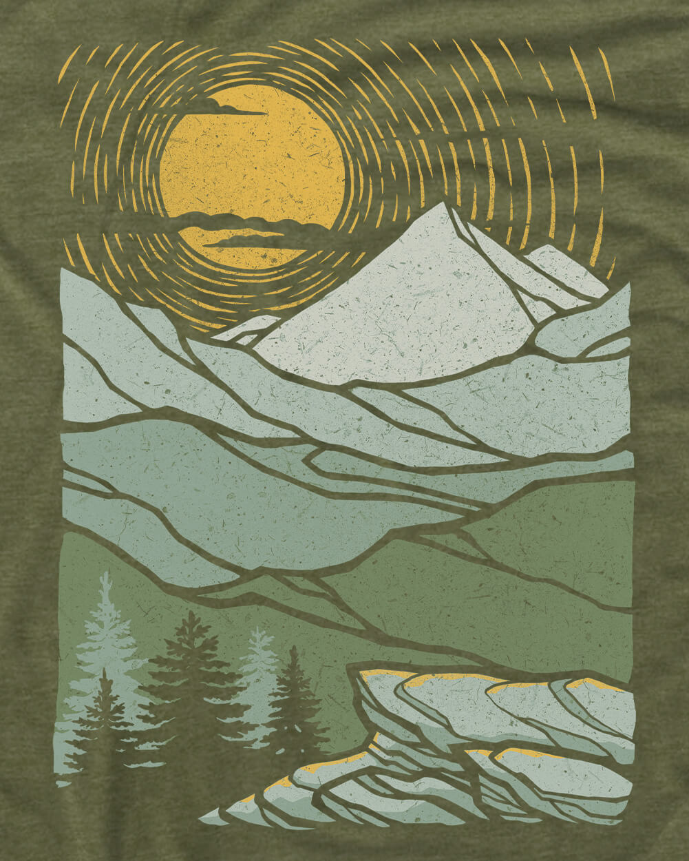 Emerald Ridge Tee-Olive Green-Regular-Swatch--Nico---L