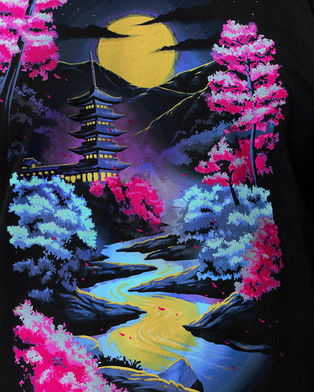 Enchanted Bloom Tee-Black-Regular-Detail--Nico---L
