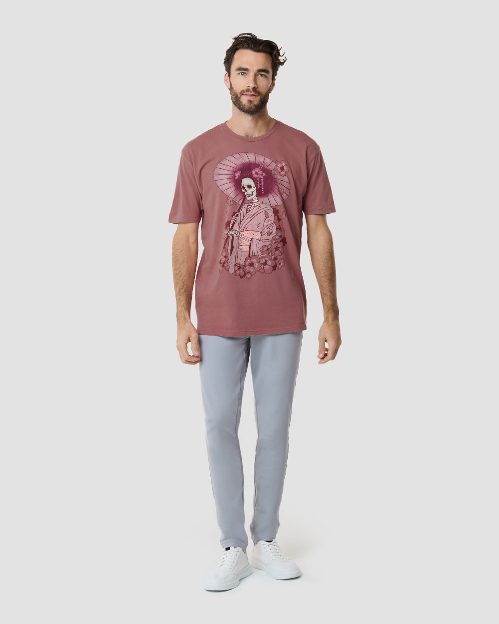 Eternal Beauty Vintage Tee-Vintage Mauve-Regular-Full--Model---L