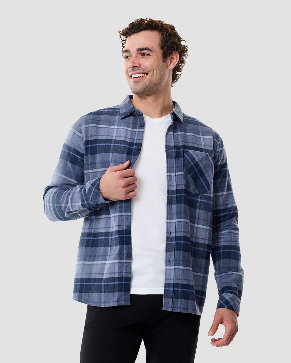 Fairbanks Flannel-Indigo Multiplaid-Regular-Front2--Chase---M