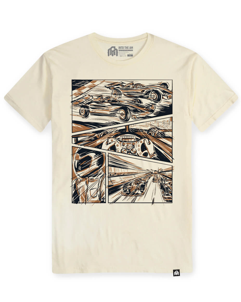 Full Throttle Vintage Tee-Vintage Natural-Regular-Mock--Model---L