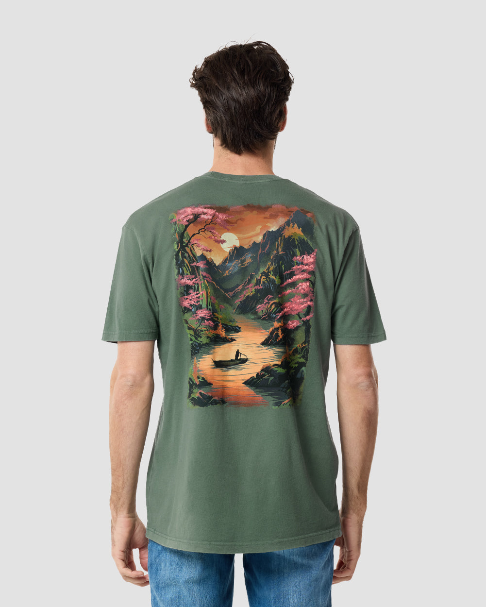 Golden Reflections Vintage Tee-Vintage Royal Pine-Regular-Back--Clayton---M