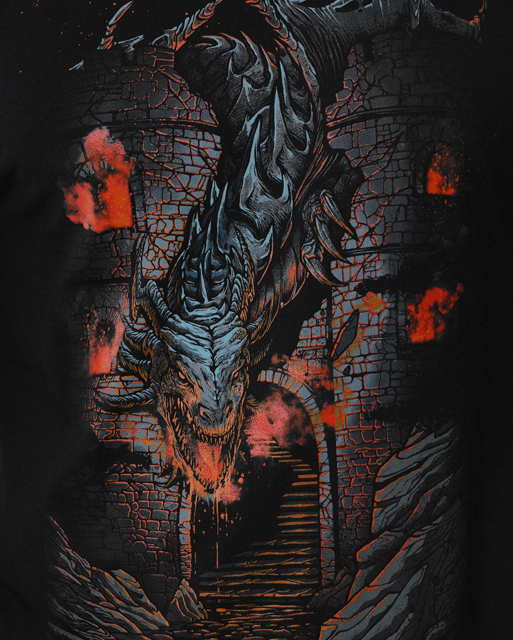 Molten Reign Glow-in-the-Dark Tee-Black-Regular-Detail--Chase---M