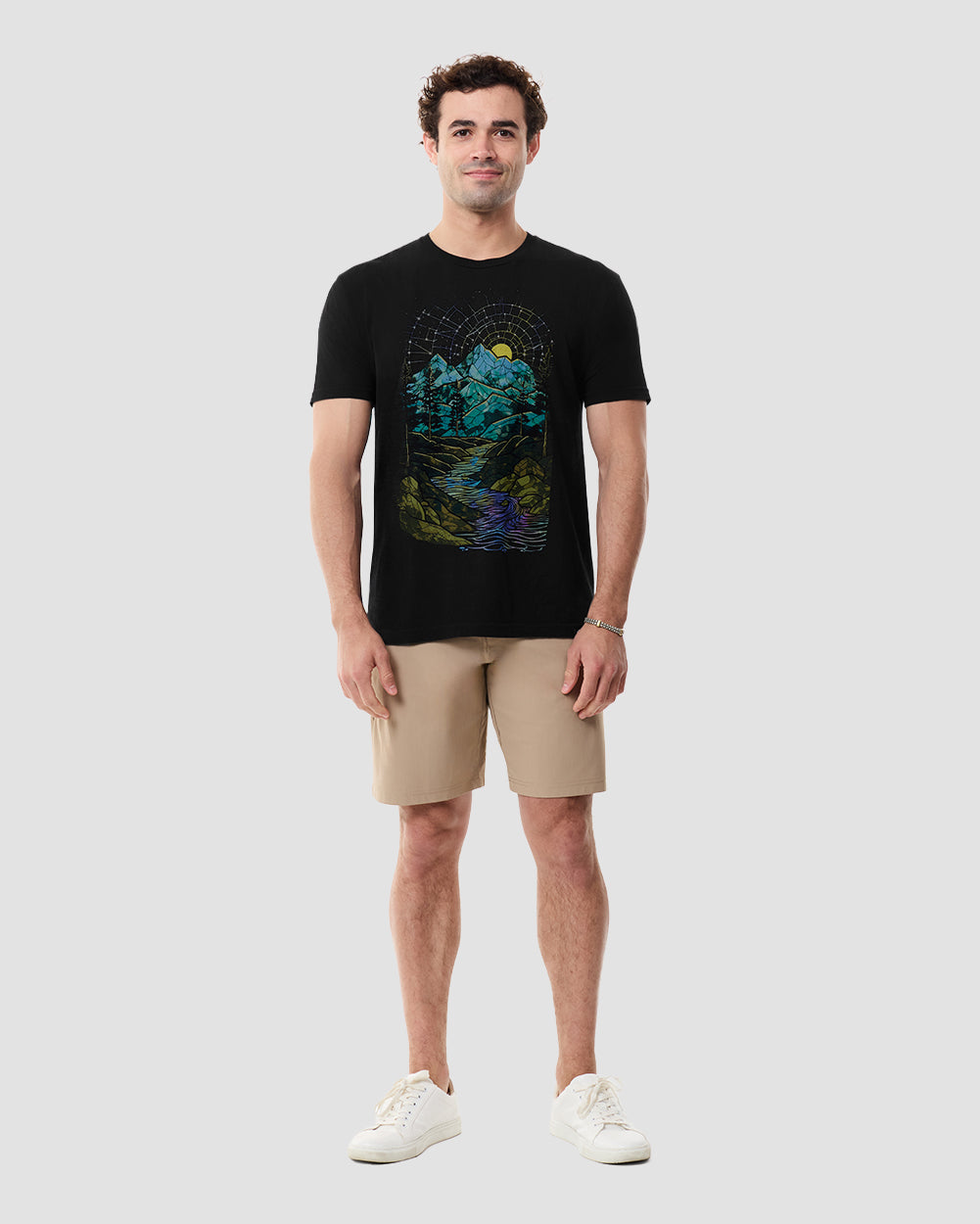 Mountain Mosaic Vintage Tee-Vintage Black-Regular-Full--Chase---M