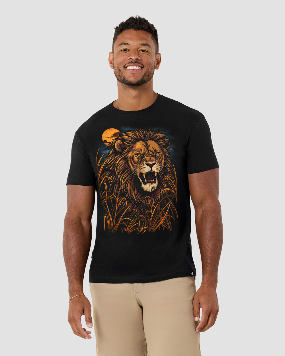 Savanna King Glow-in-the-Dark Tee-Black-Regular-Front--Nico---L