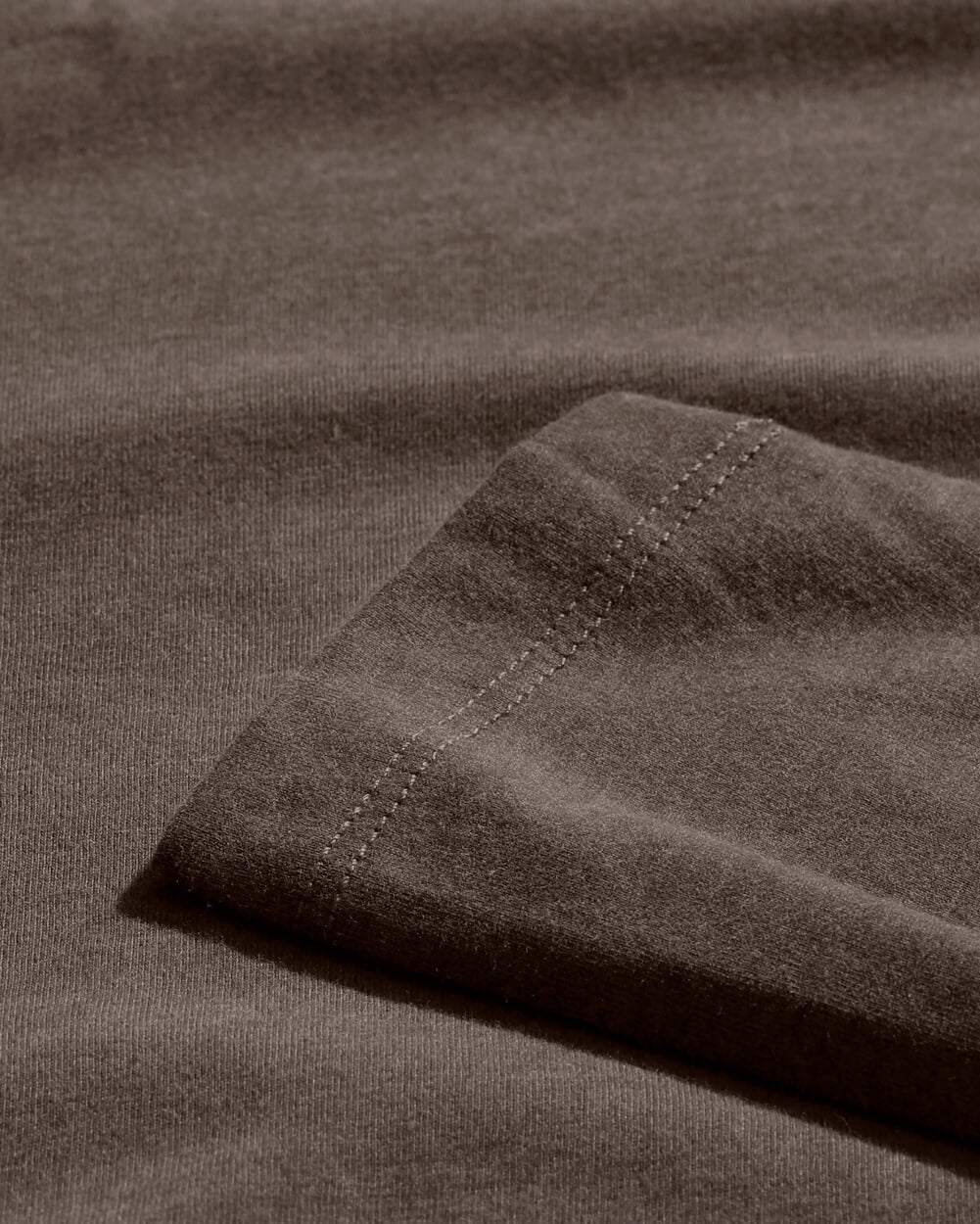 Long Sleeve Henley Tee - Branded-Brown-Detail2--Zach---L