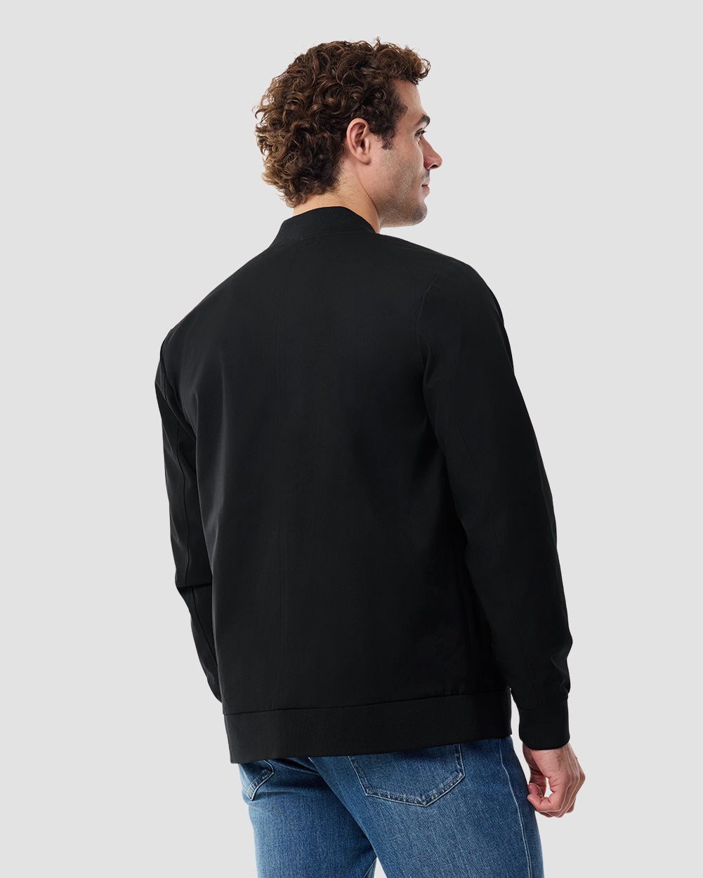 Heritage Bomber Jacket-Black-Regular-Back--Chase---M
