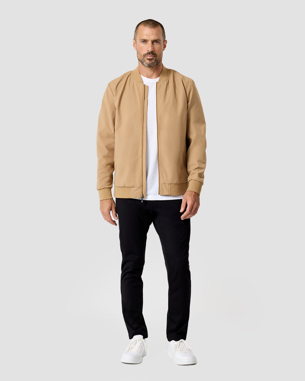 Heritage Bomber Jacket-Khaki-Regular-Full--Zac---L