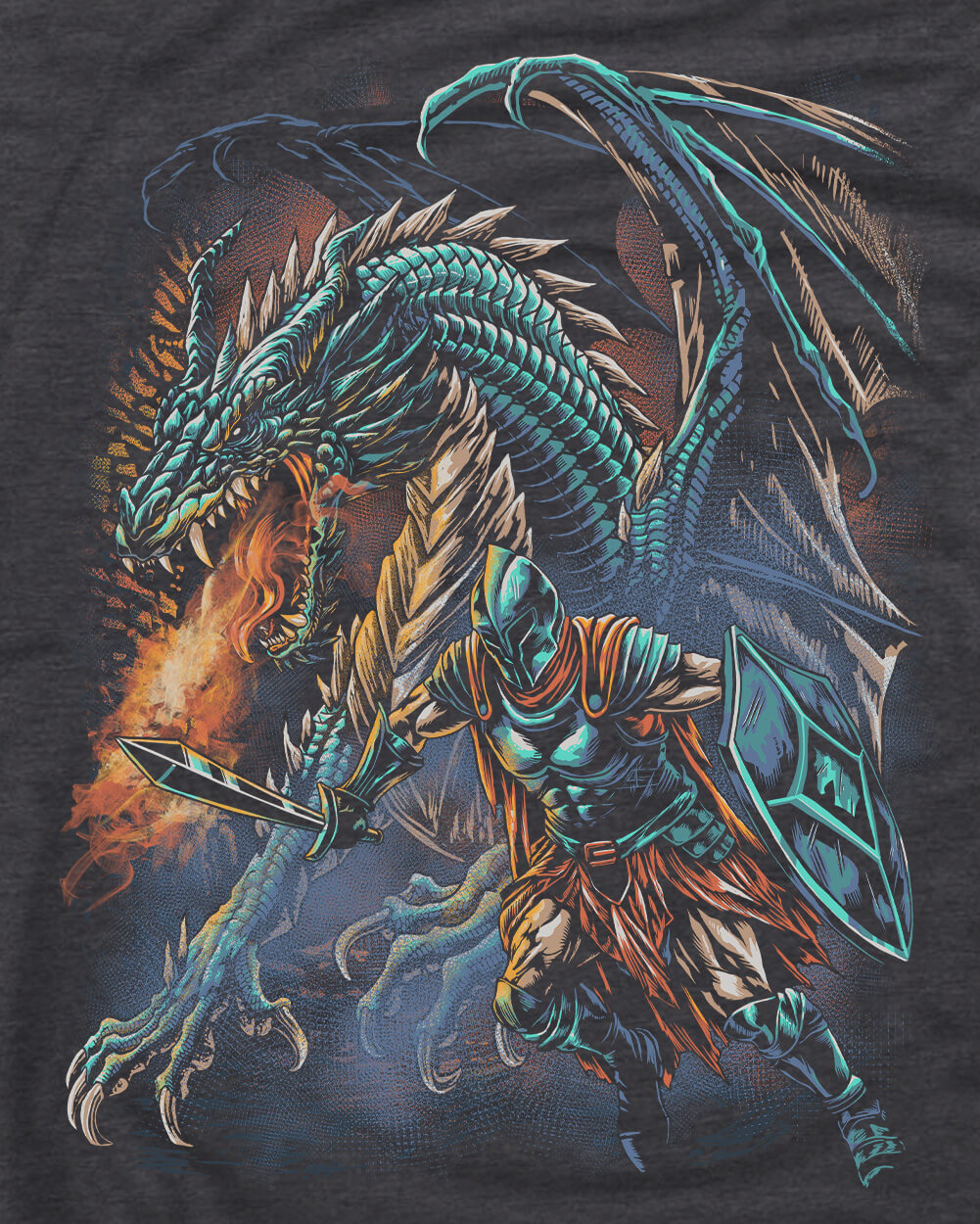 Inferno Blade Tee-Charcoal-Regular-Swatch--Chase---M