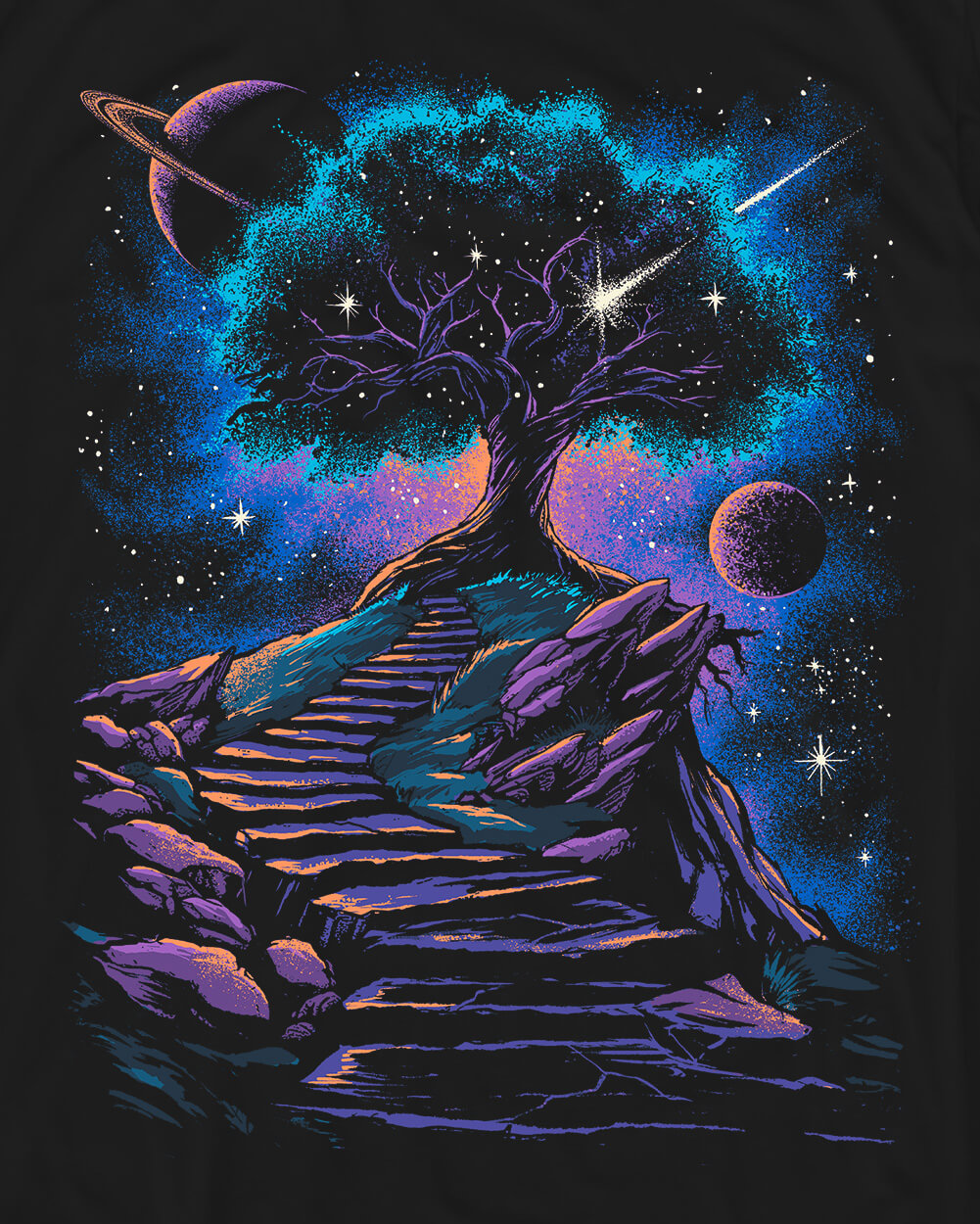 Infinity Steps Tee-Black-Regular-Swatch--Alex---M