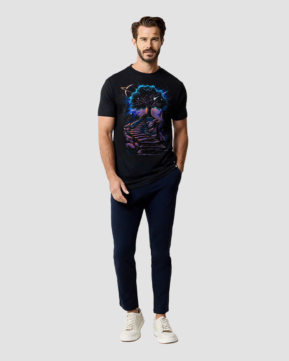 Infinity Steps Tee-Black-Regular-Full--Alex---M