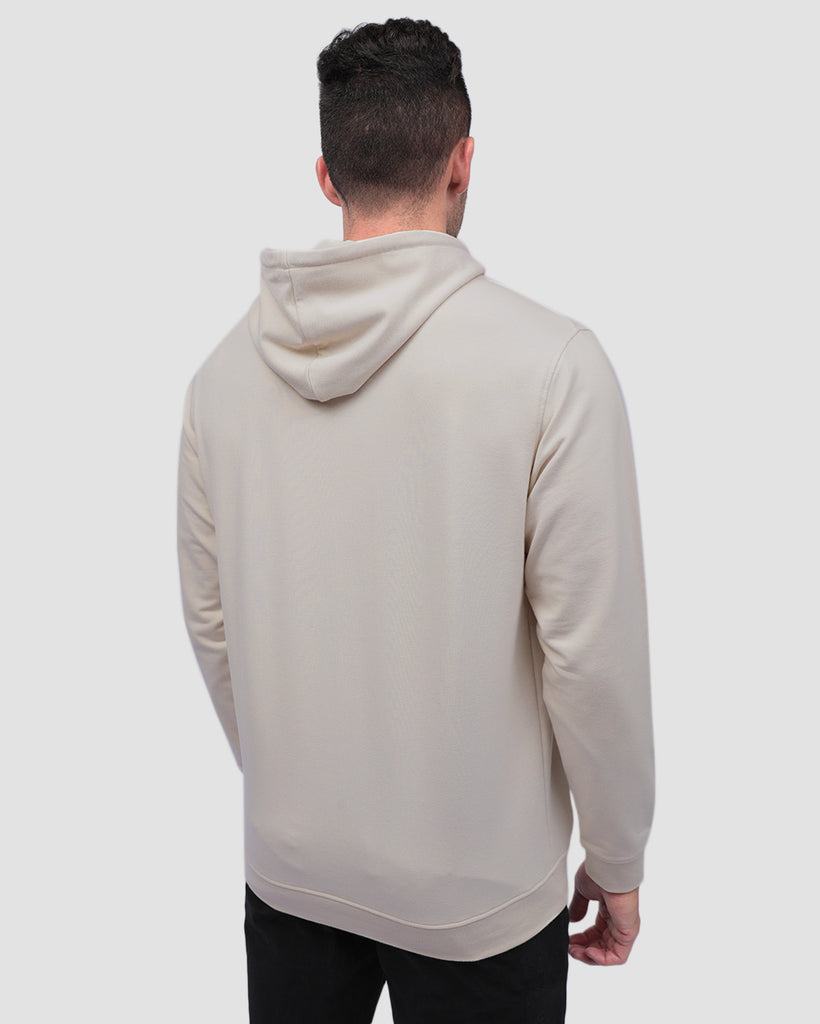 Pullover Hoodie (Classic Pocket) - Non-Branded-Beige-Back--Zach---L