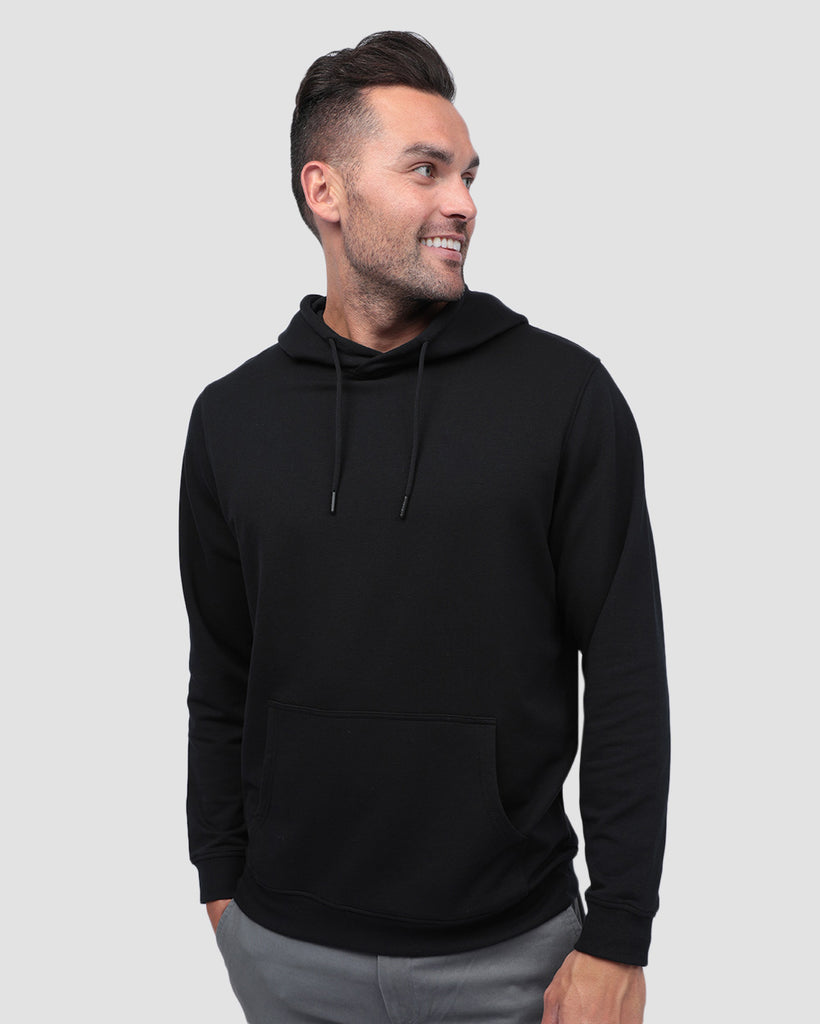 Pullover Hoodie (Classic Pocket) - Non-Branded-Black-Front--Zach---L