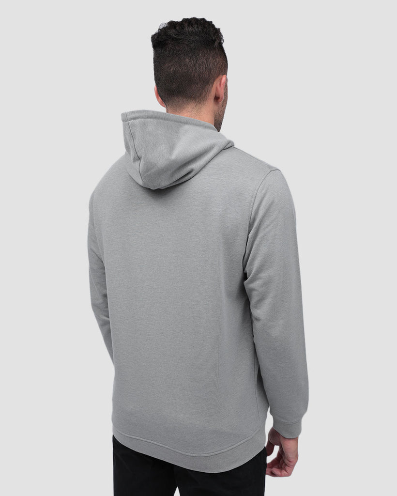 Pullover Hoodie (Classic Pocket) - Non-Branded-Grey-Back--Zach---L