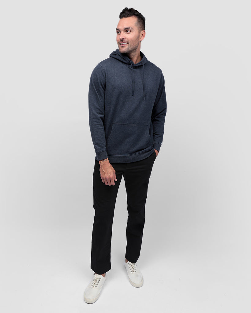 Pullover Hoodie (Classic Pocket) - Non-Branded-Navy-Full--Zach---L